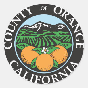 Orange County Classic Round Sticker