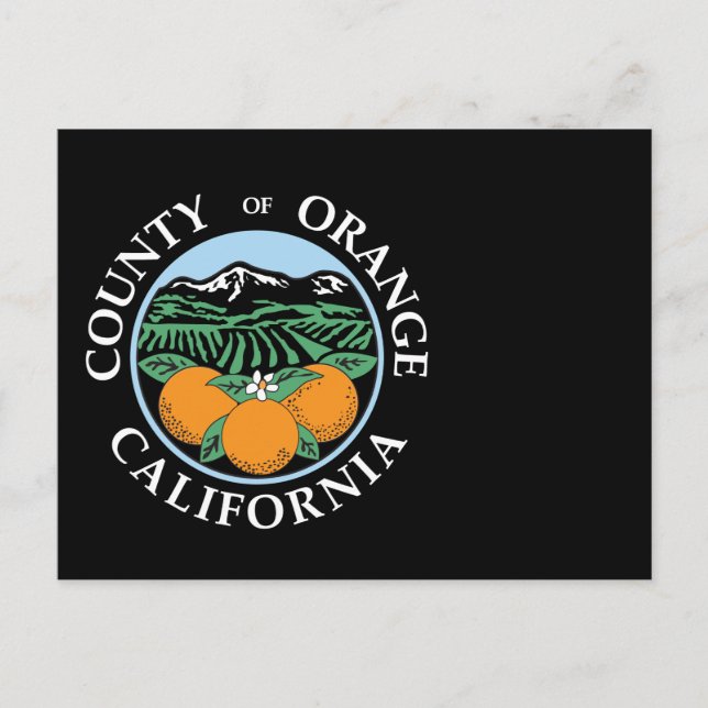 Orange county seal postcard (Front)