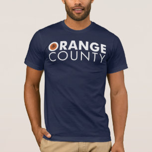 Orange County white text T-Shirt