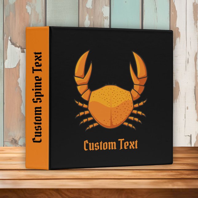 Orange Crab 3 Ring Binder (Creator Uploaded)