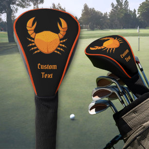 Orange Crab Golf Head Cover