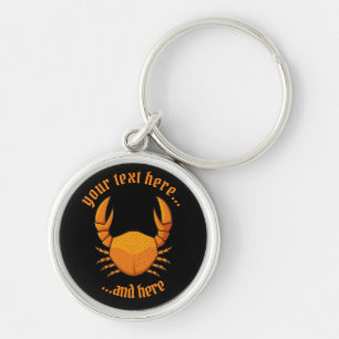 Orange Crab Keychain