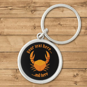 Orange Crab Keychain