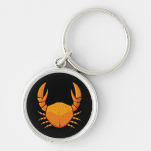 Orange Crab Keychain