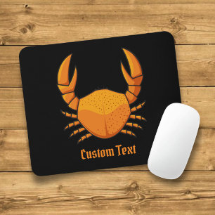 Orange Crab Mouse Pad