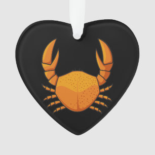 Orange Crab Ornament