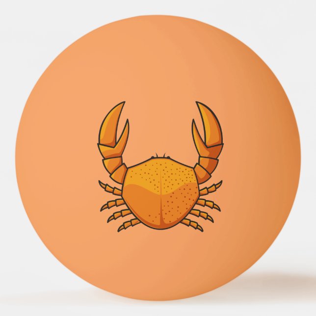 Orange Crab Ping Pong Ball (Front)