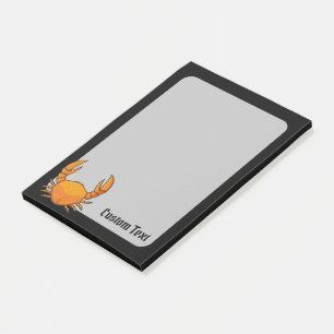 Orange Crab Post-it Notes