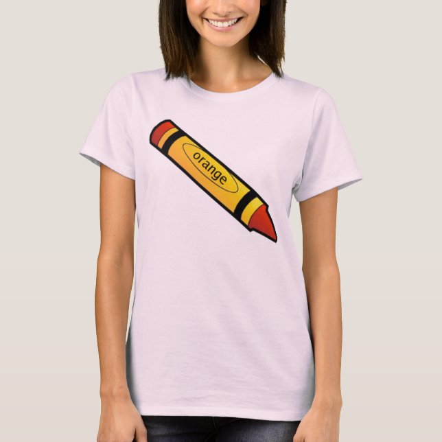 orange crayon T-Shirt (Front)