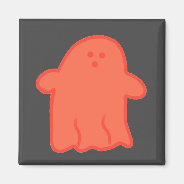 Orange Cream Ghost  Magnet (Front)