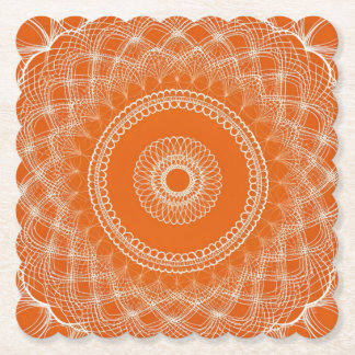 Orange Cream Paper Coaster