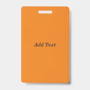 Orange Create Your Own Add Text Custom Badge