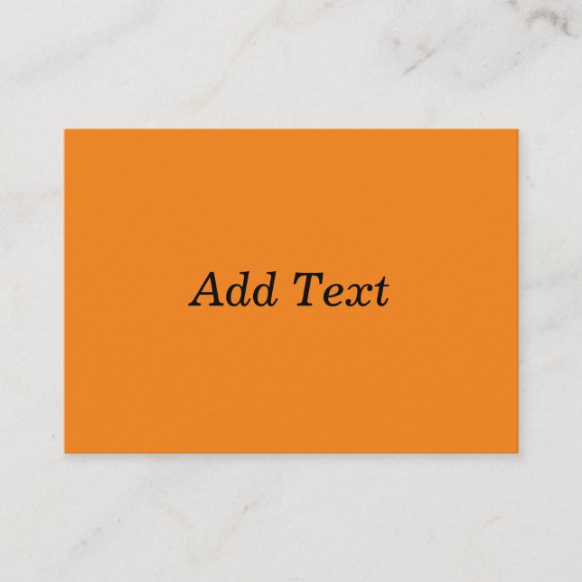 Orange Create Your Own Add Text Custom Enclosure Card (Front)