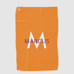 Orange Create Your Own Personalized Golf Towel