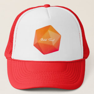 Orange Cristal élégant look Fantastique casquette