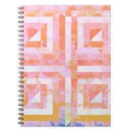 Orange Crush #3 Mixed Media Spiral Notebook