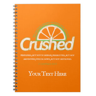Orange Crushed Binder Notebook