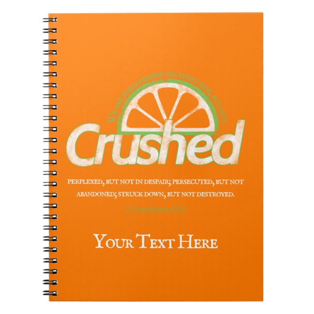 Orange Crushed Notebook (Front)