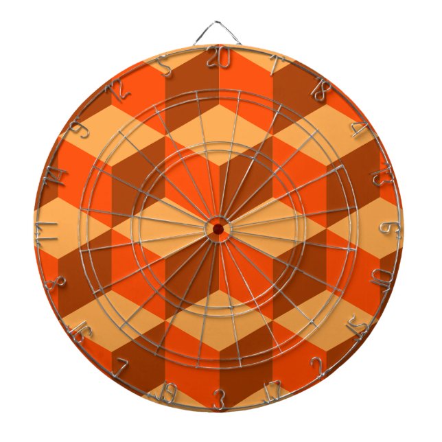 Orange Cubes Dartboard (Front)