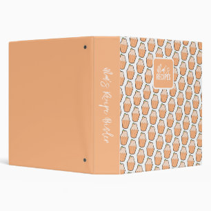 Orange Cupcake Binder