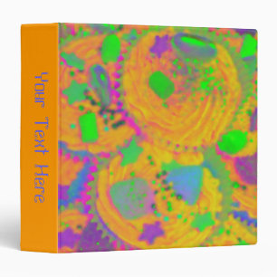 Orange Cupcakes 'Your Text' binder
