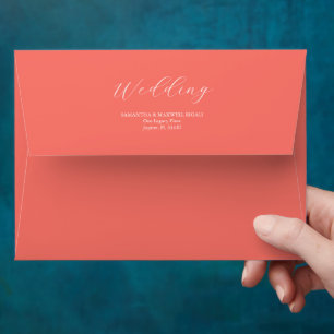 Orange Custom Return Address Envelopes