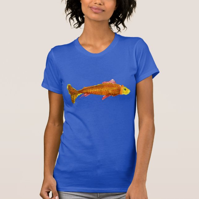 Orange cute goldfish shirt (Front)