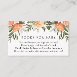 Orange Cutie Books for Baby insert card