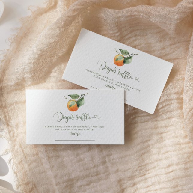 Orange cutie diaper carte de billet d'enclos (Créateur téléchargé)