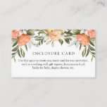 Orange Cutie Enclosure Card<br><div class="desc">Use this space to custom create any insert card for your invitation such as a gift registry,  wishing well,  honeymoon fund,  books for baby,  display shower,  etc. Featuring watercolor branches with clementine oranges.</div>