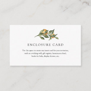 Orange Cutie Enclosure Card