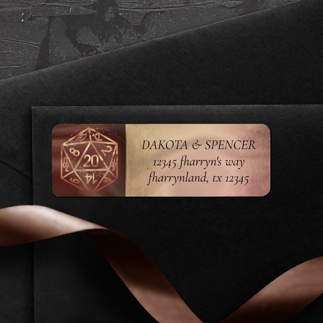 Orange D20 | Roleplayer PnP Dice Return Address (Creator Uploaded)