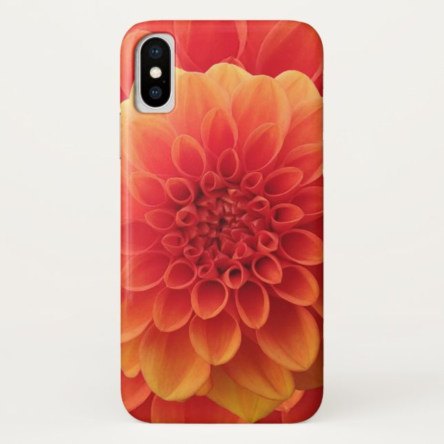 Orange Dahlia Case-Mate iPhone Case (Back)