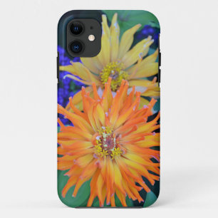 Orange dahlia flowers ipad phone case