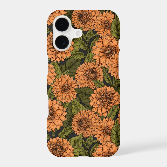 Orange Dahlia garden (Verso)