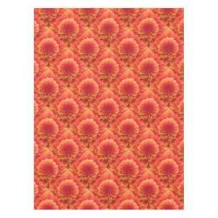 Orange Dahlia Tablecloth