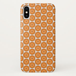 Orange daisies in 70s style Case-Mate iPhone case
