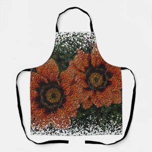 Orange Daisy Balls Apron