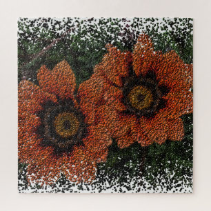 Orange Daisy Balls Jigsaw Puzzle
