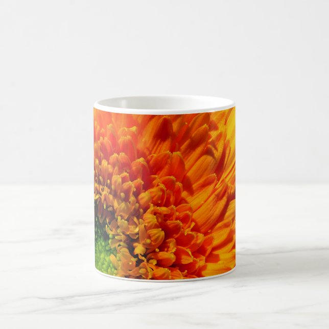 Orange Daisy Coffee Cup (Center)