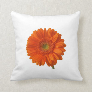 Orange Daisy Pillow