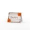 Orange Daisy Rustic Barn Wood Thank You
