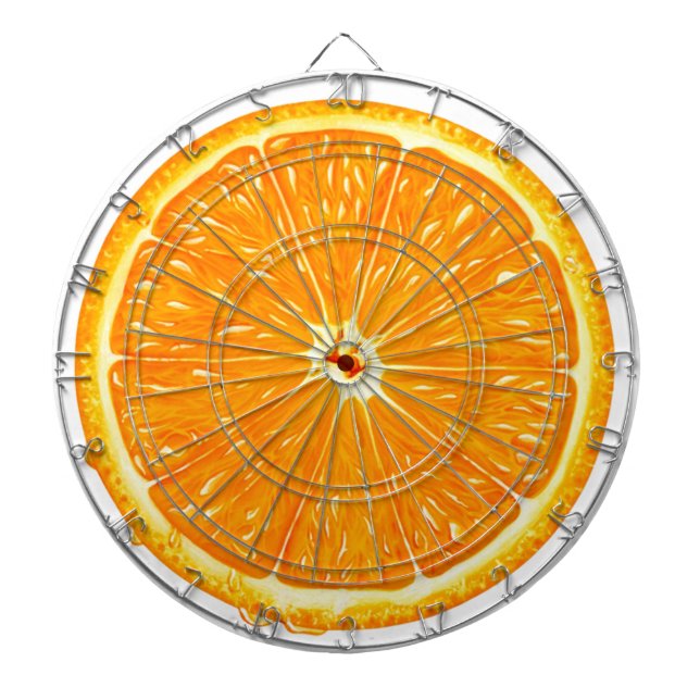 orange Dartboard with custom  (Front)