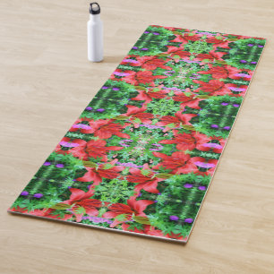 Orange Daylilies Abstract Flower Art   Yoga Mat