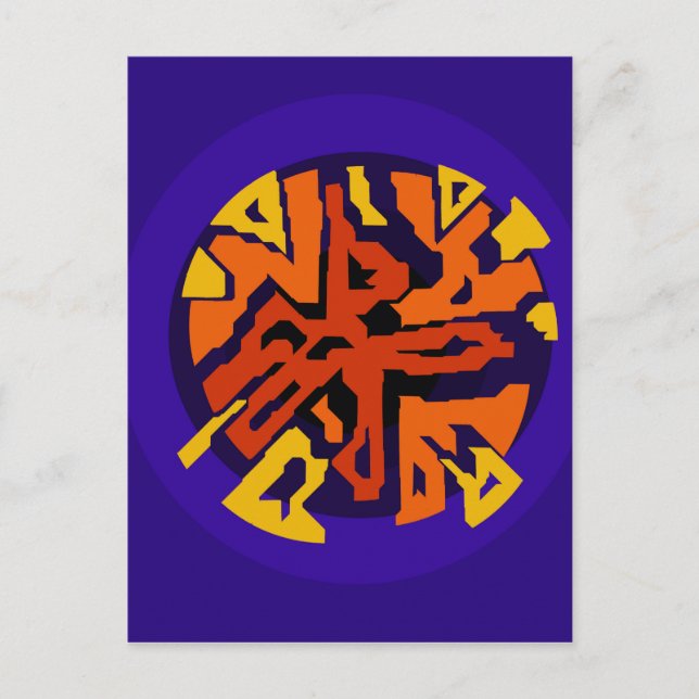 Orange design by Moma Postcard (Front)