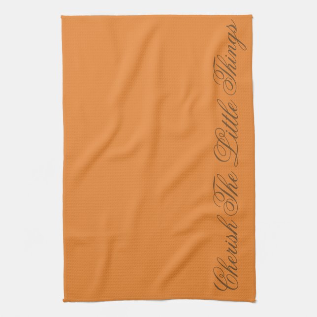 Orange Designer Kitchen Tea-Towel Towel (Vertical)