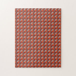 Orange Diamond Gemstone Art, Orange Jigsaw Puzzle