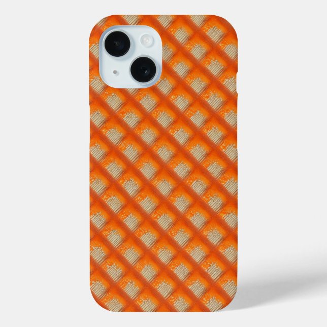 Orange Diamond Pattern Case-Mate iPhone Case (Back)