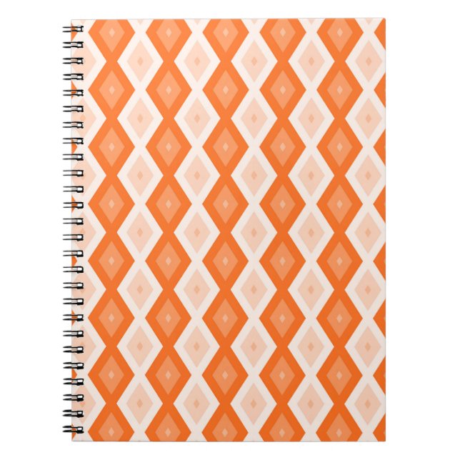 Orange diamond pattern notebook (Front)