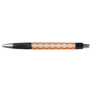 Orange diamond pattern pen